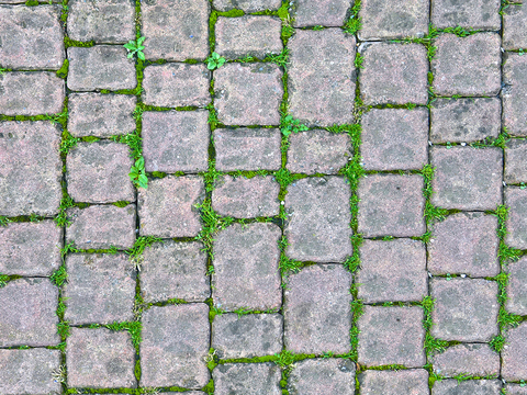 Seamless outdoor brick sidewalk road ground square brick