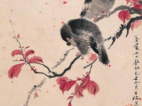 New Chinese Style Flower and Bird Mural