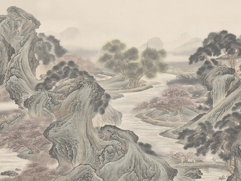 Super Qing Chinese Wallpaper Mural