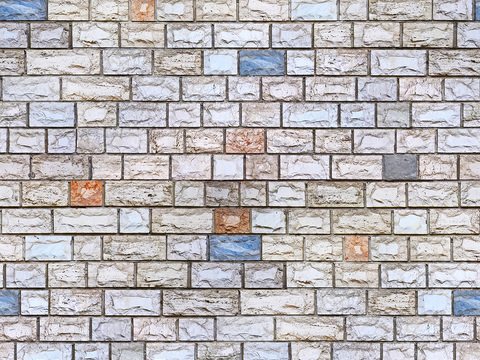 Seamless outdoor building wall exterior wall brick wall