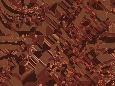 Orange copper geometric wallpaper