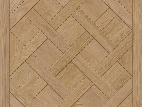 Yellow parquet wood floor