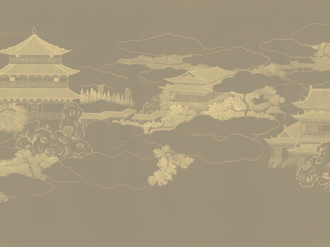 Super Qing Chinese Wallpaper Mural