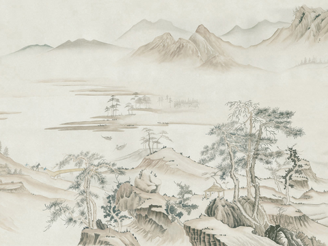 Super Qing Chinese Wallpaper Mural