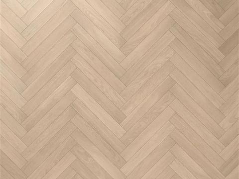 High-grade herringman warm gray oak floor