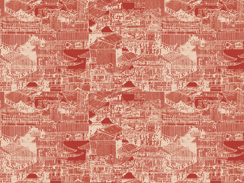 Super Qing Chinese Wallpaper Mural