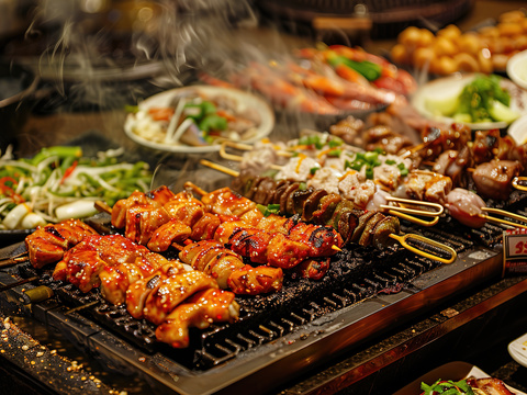 Barbecue on an Iron Shelf