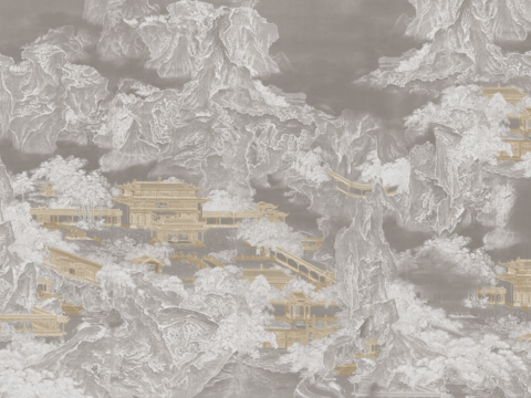 Super Qing Chinese Wallpaper Mural