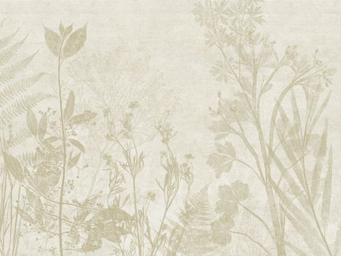 Beige plant wallpaper