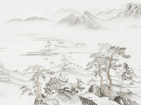 Super Qing Chinese Wallpaper Mural