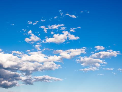 blue sky white clouds daytime sky