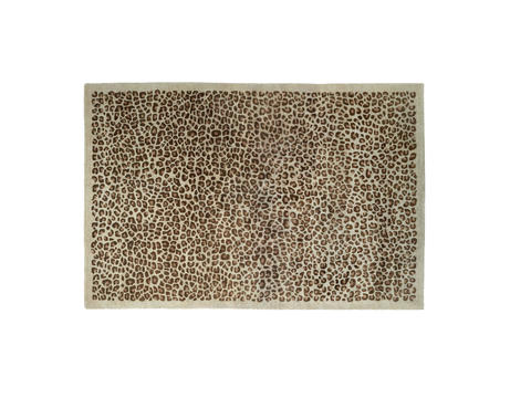 brown leopard print carpet