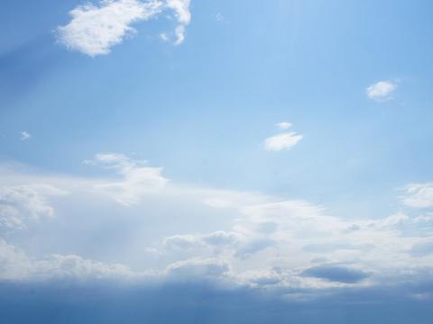 blue sky white clouds daytime sky