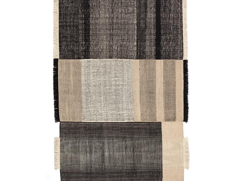 Rice brown tassel carpet