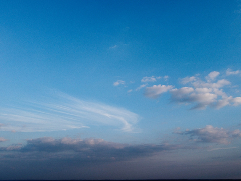 blue sky white clouds daytime sky