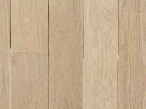 Light-colored log wood flooring