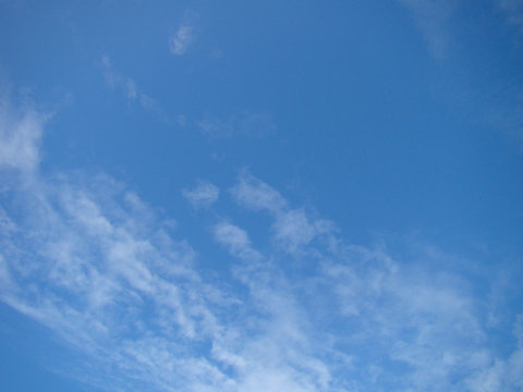 blue sky white clouds daytime sky