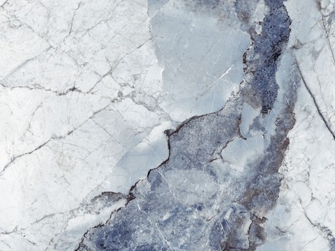 Blue and white marble