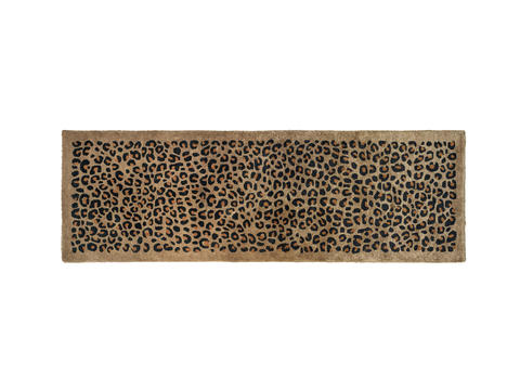 brown leopard print carpet