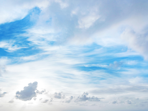 blue sky white clouds daytime sky