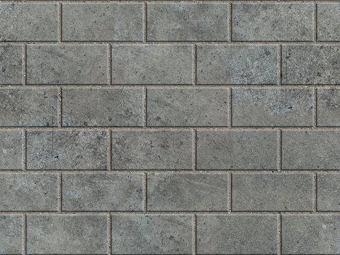 Seamless outdoor brick sidewalk road ground square brick