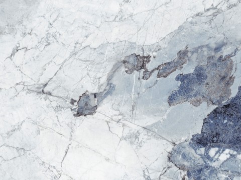 Blue and white marble