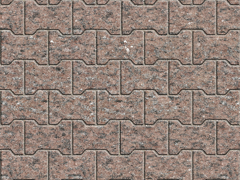 Seamless outdoor brick sidewalk road ground square brick