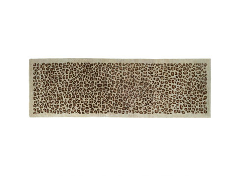 brown leopard print carpet