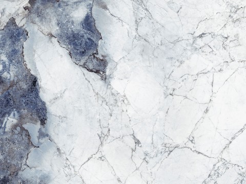 Blue and white marble