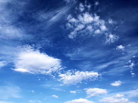 blue sky white clouds daytime sky