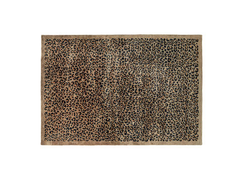 brown leopard print carpet