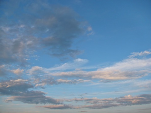 blue sky white clouds daytime sky