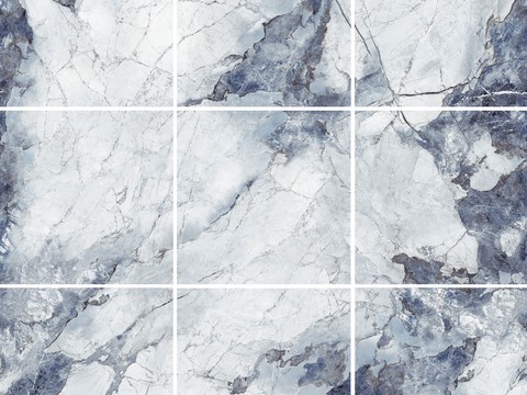 Blue and white marble