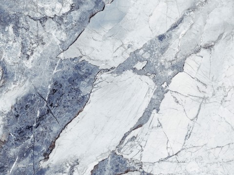 Blue and white marble