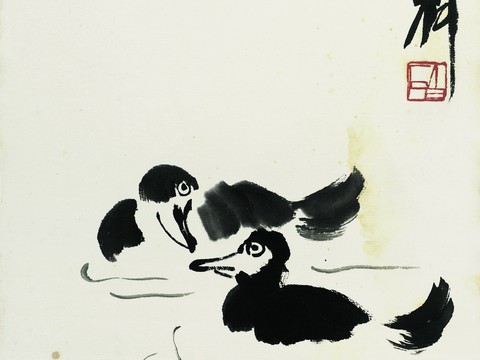 Chinese Famous Calligraphers and Painters Qi Baishi Works Traditional Chinese Painting