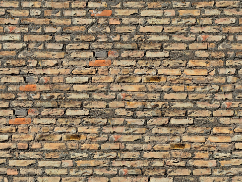 Seamless aging old red brick wall outdoor wall tiles