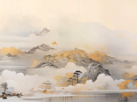 New Chinese Landscape Ink Painting