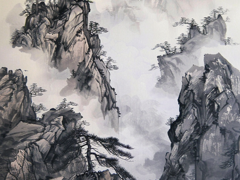 New Chinese Landscape Ink Painting