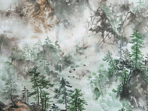 New Chinese ink landscape painting