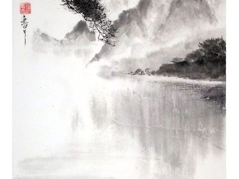 New Chinese Landscape Plant Painting