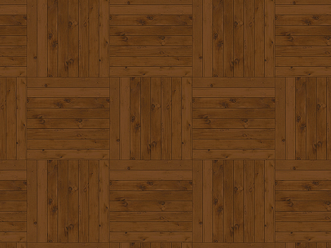 Seamless Geometric Square Parquet Pattern Textured Wood Floor