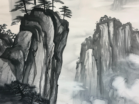 New Chinese Landscape Ink Painting