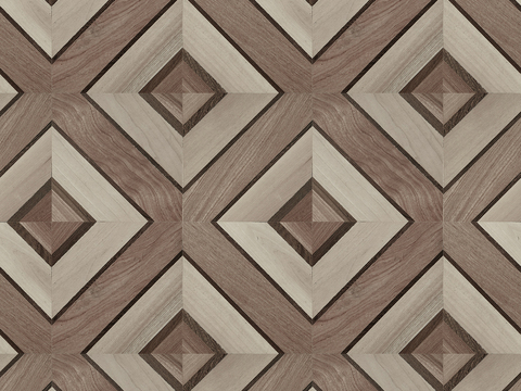 Seamless Geometric Square Parquet Pattern Textured Wood Floor