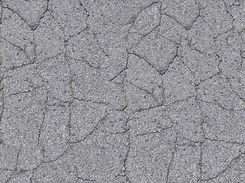 Seamless gray cracked cement asphalt asphalt road ground road road