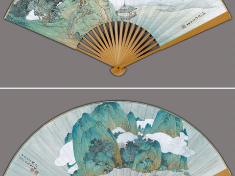 New Chinese Folding Fan Painting