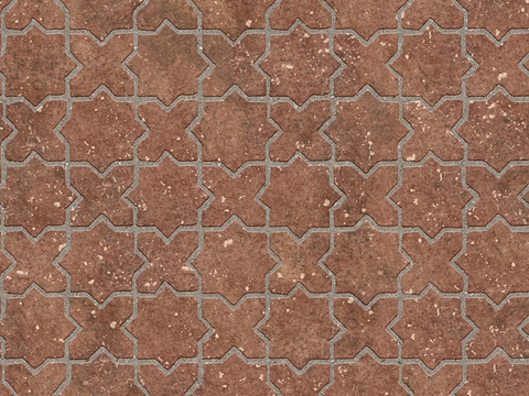 Seamless outdoor brick sidewalk road ground square brick