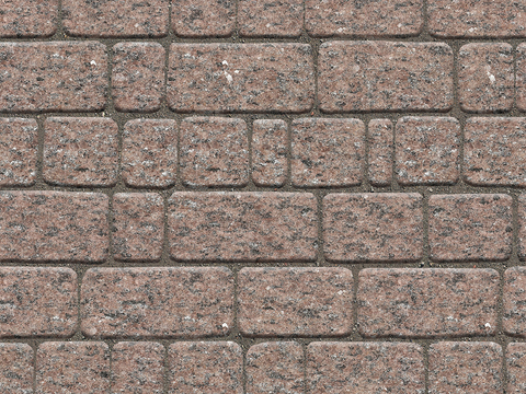 Seamless outdoor brick sidewalk road ground square brick