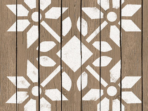 Seamless Geometric Decorative Parquet Textured Wood Floor