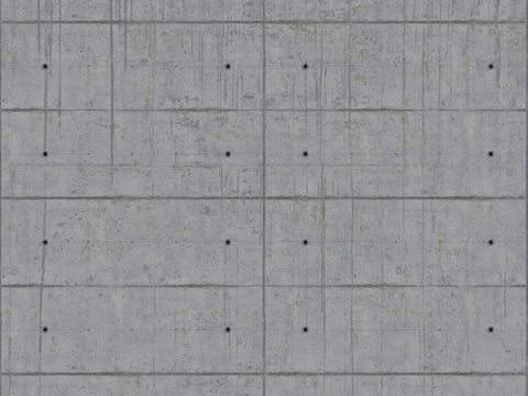 Seamless gray old concrete cement building exterior wall