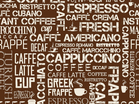 Coffee Shop Wall Cloth